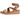 Remonte Womens Wedged Sandal - Brown / Metallic
