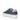 Carmela Womens Leather Platform Trainers - Navy