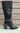 Una Healy Womens Tall Fashion Boot - Vinyl Black Chain
