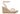 TOMS Womens Marisela Slubby Woven Wedge Sandal - Dusty Peach