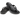 CROCS Unisex Crocband Flip Flop - Black / Slate Grey