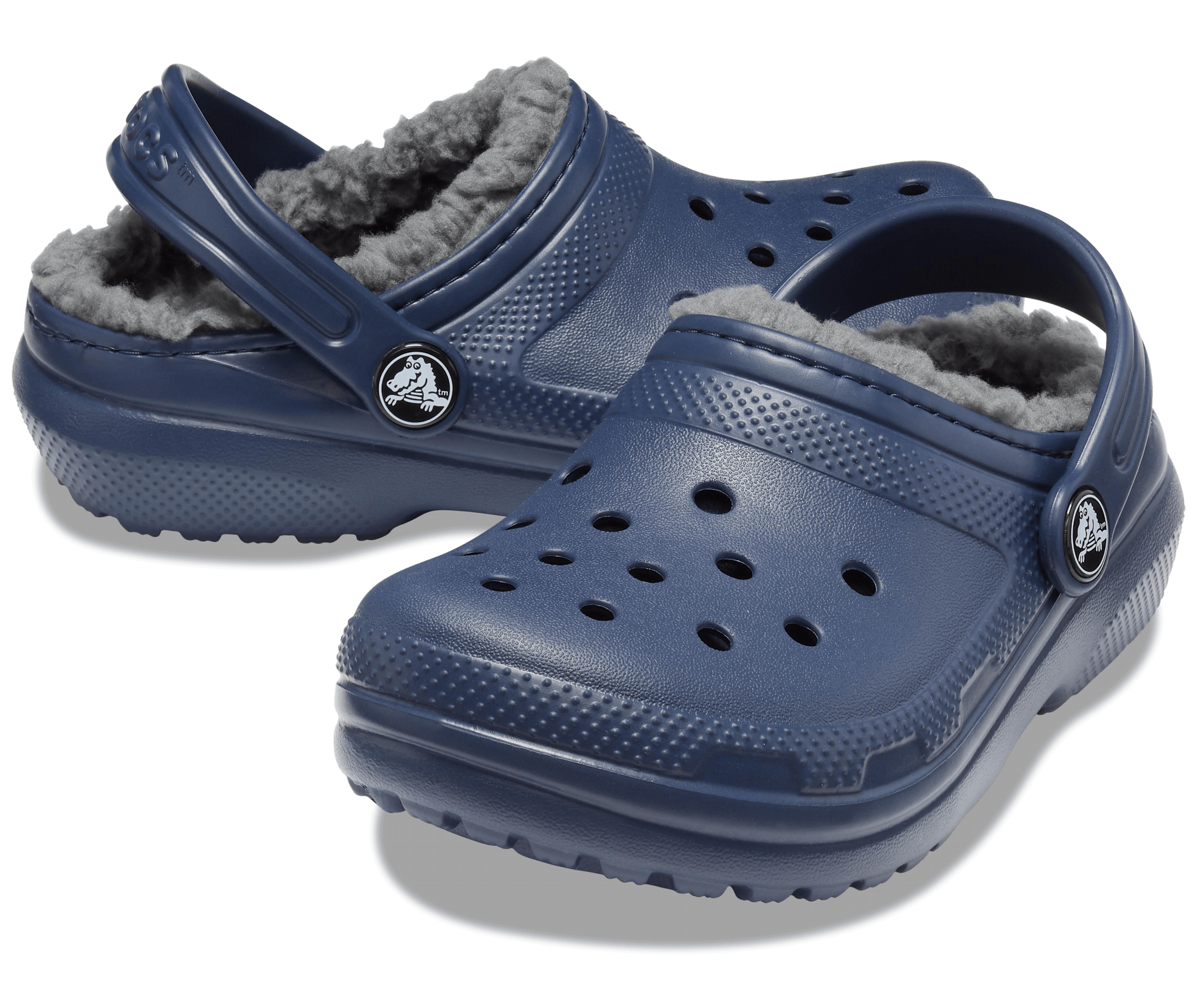 Crocs Kids Classic Lined Clog - Navy