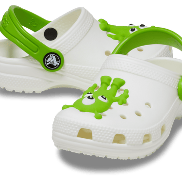 Crocs Kids Glow Alien Classic Clog - White