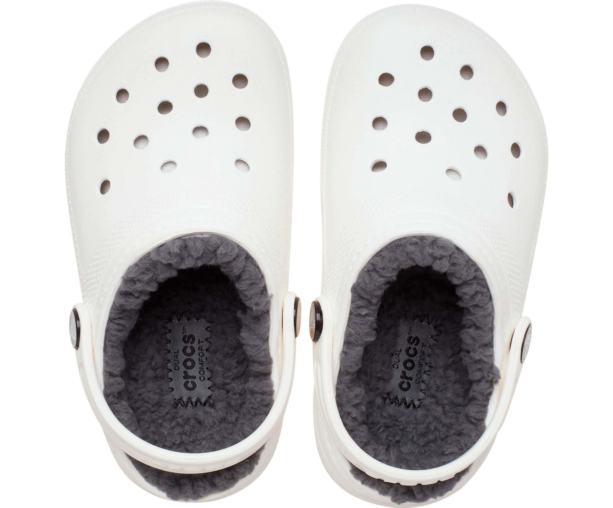 Crocs Kids Classic Lined Clog - White