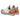 Rieker Womens Leather Trainers - White / Orange