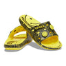 Crocs Unisex Smiley Face Slide - Yellow / Black