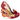 Irregular Choice Womens Looks Like Rain Dear High Heel - Red