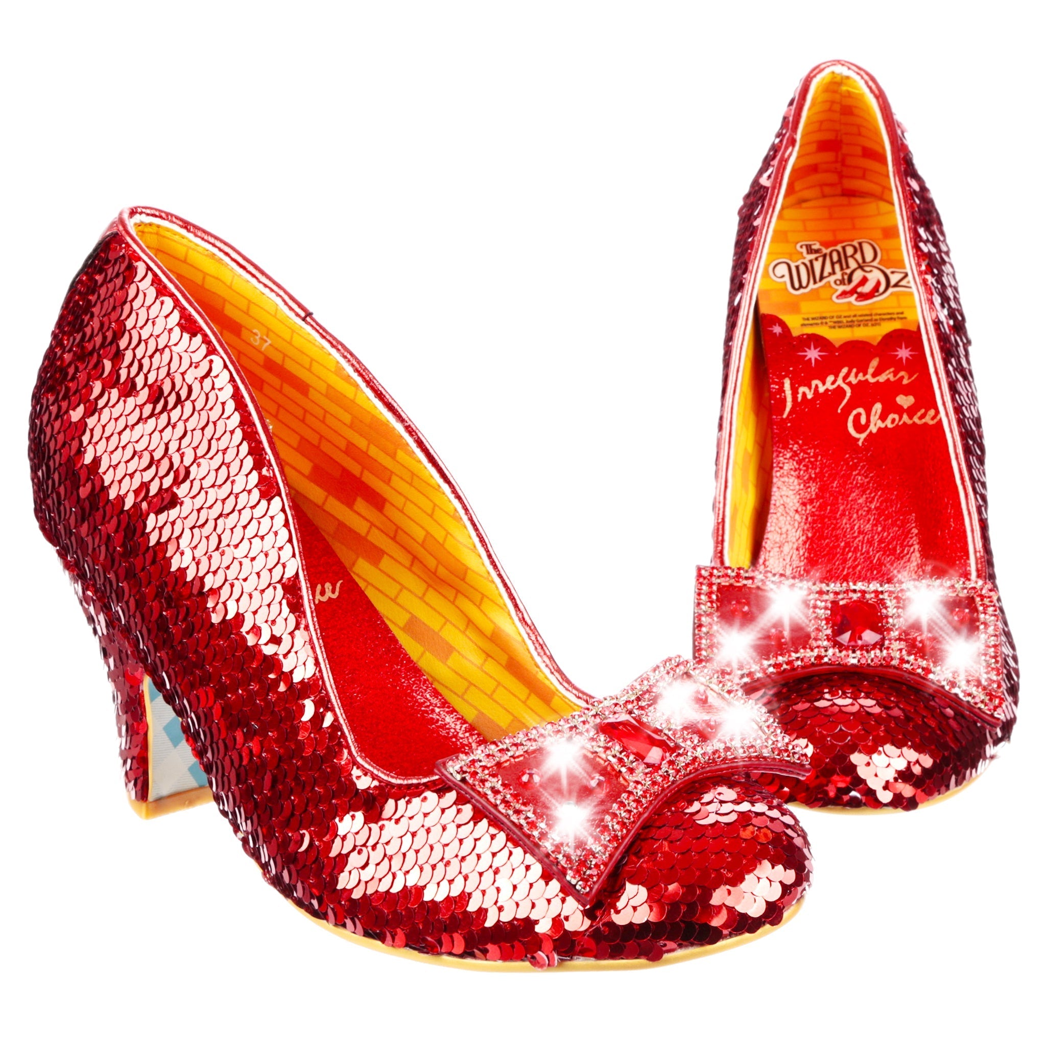 Mid Heels Irregular Choice Shimmer Irregular Choice Ruby Slippers Light-Up Heels