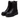 Carmela Womens Leather Monogram Fashion Boot - Black