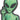 Crocs Jibbitz Green Alien Charm - The Foot Factory