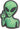 Crocs Jibbitz Green Alien Charm - The Foot Factory