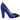 YULL - BEAULIEU BLUE AND BLACK LEATHER COURT SHOE