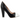 YULL - BEAULIEU BLACK WHITE LEATHER COURT SHOES