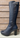 Patricia Miller Womens Leather High Heel Tall Boot - Navy - The Foot Factory