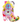 Irregular Choice Womens Wakey Wakey High Heel - Pink / Multi - The Foot Factory