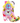 Irregular Choice Womens Wakey Wakey High Heel - Pink / Multi - The Foot Factory