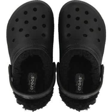 Crocs Kids Classic Lined Clog - Black
