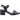 Hush Puppies Womens Gabby Leather Sandal - Black