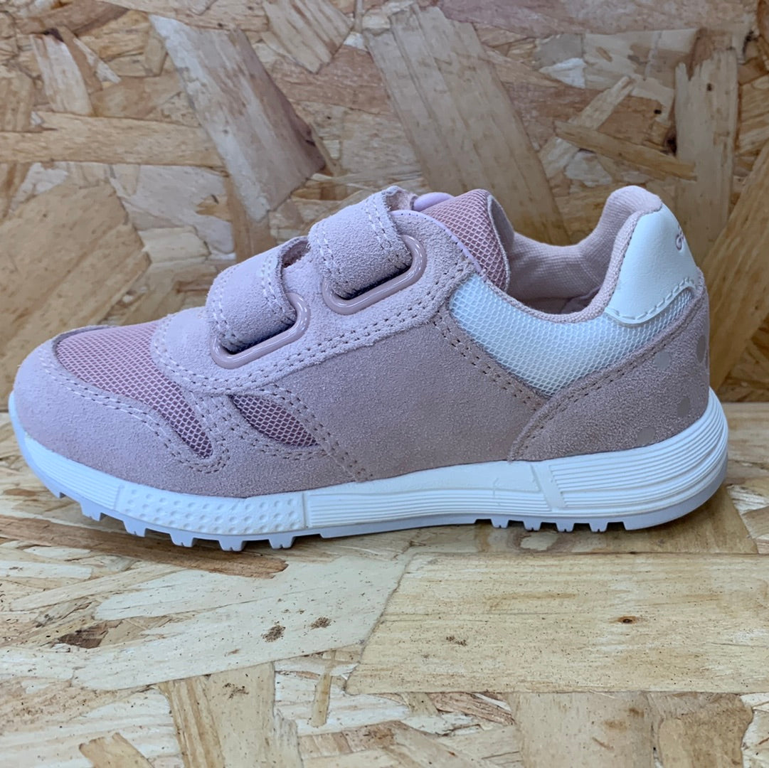 Geox Infant B Alben G A Leather Trainers - Light Rose