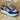 Carmela Womens Leather Fashion Trainers - Navy - The Foot Factory