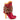 Irregular Choice Womens Rosie Lea Heeled Boot - Red